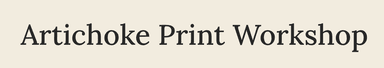 Artichoke Print Workshop